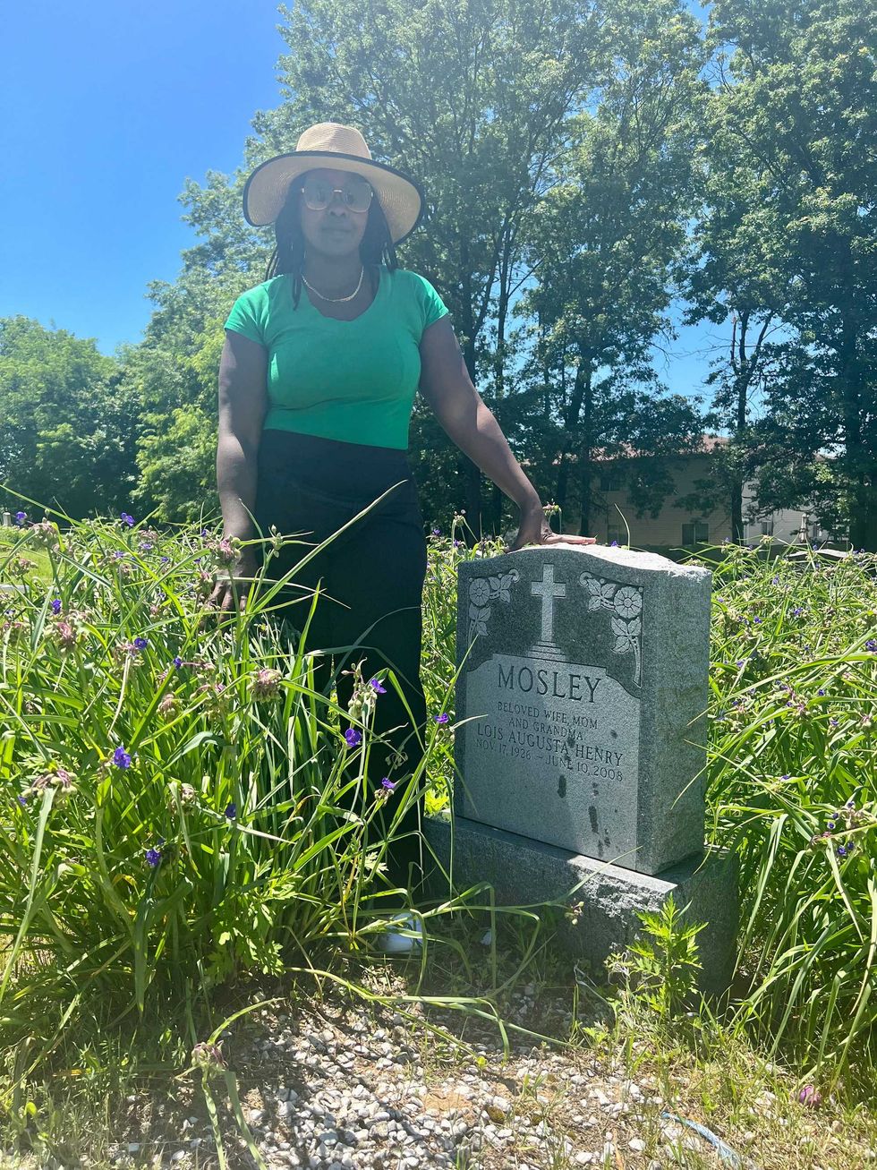Janise LaBoard with her grandmother