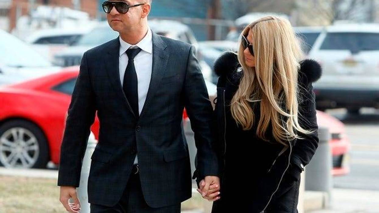 January 19, 2018; Newark , NJ, USA; Mike 'The Situation' Sorrentino, breakout star of MTV's Jersey Shore enters the US Federal Courthouse in Newark with girlfriend Lauren Pesce. Sorrentino wrote to a judge that he will plead guilty today to federal tax ch