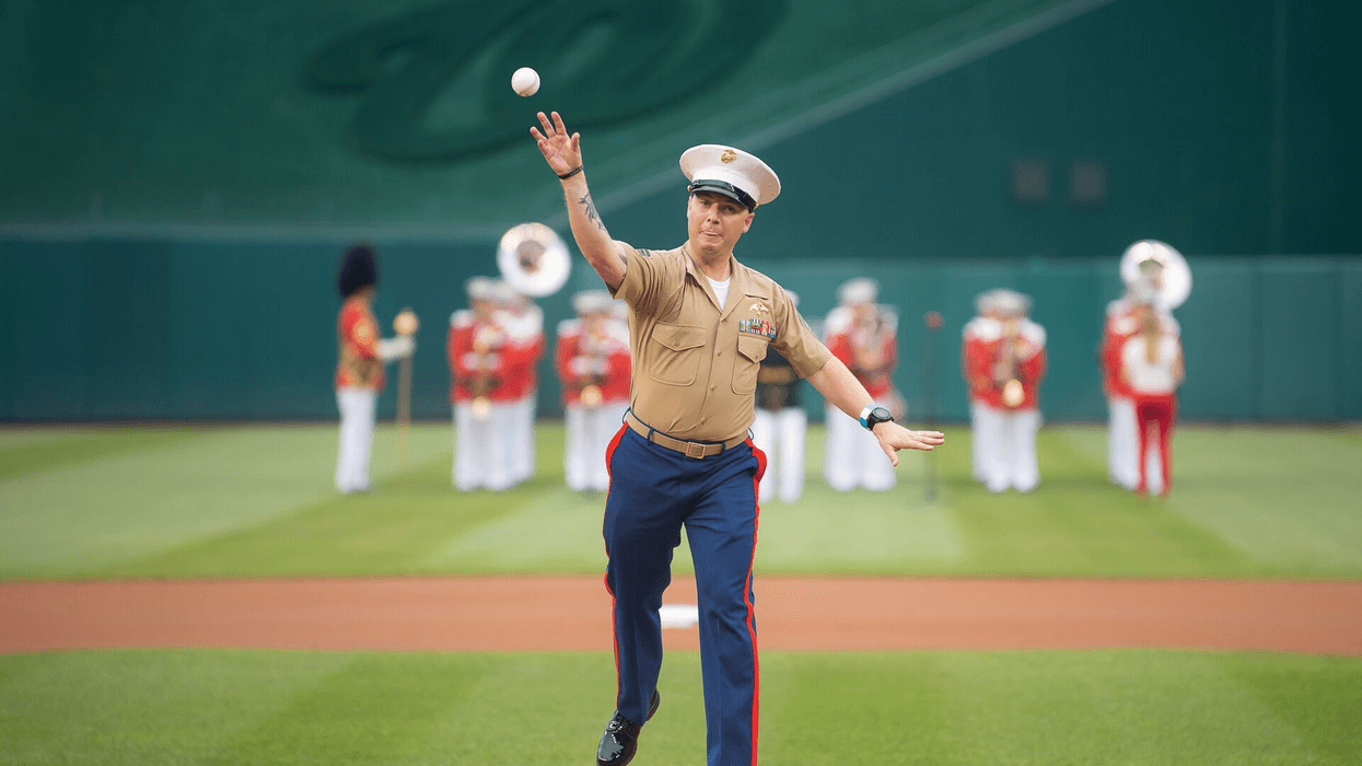 Jarad Stout first pitch