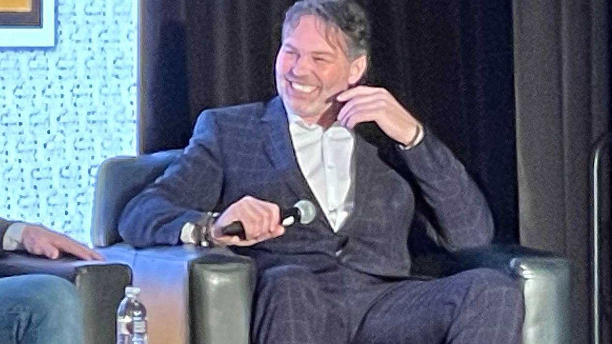 Jaromir Jagr at an event honoring him