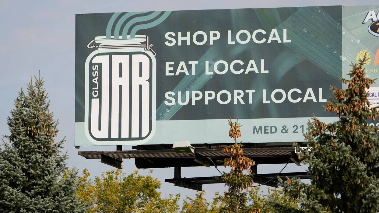 Jars Cannabis billboard in Monroe County