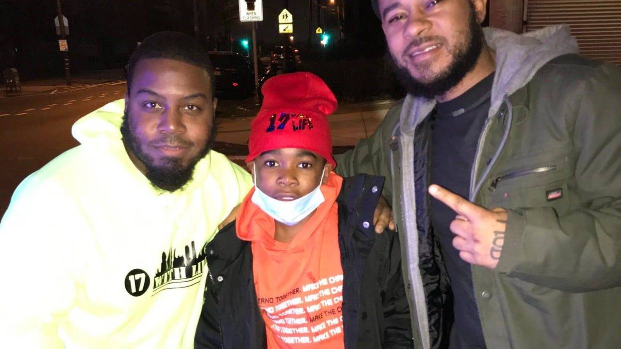 Jason Campbell (left) is a founding member of community organization 17 With Life, which organized a town hall in the Mount Airy section of Philadelphia to address the gun violence plaguing the city.