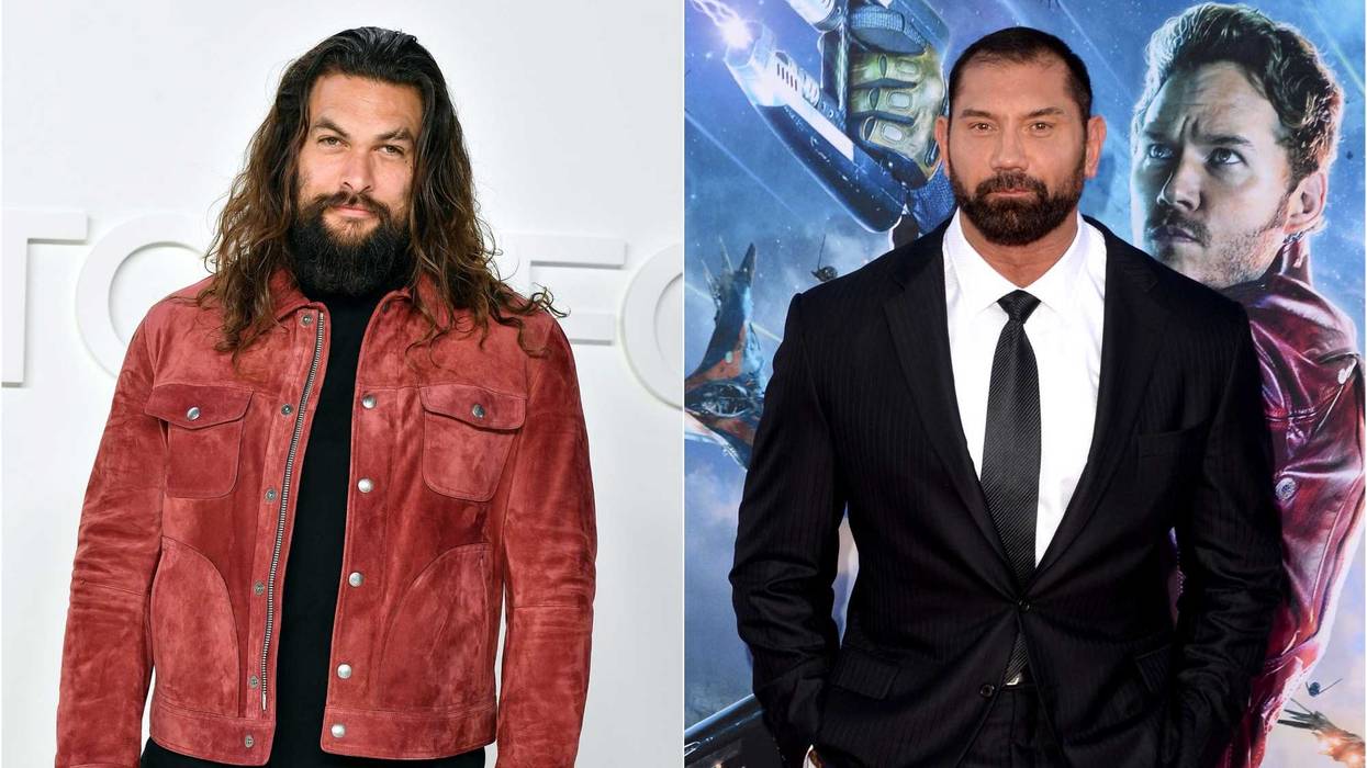 Jason Momoa and Dave Bautista