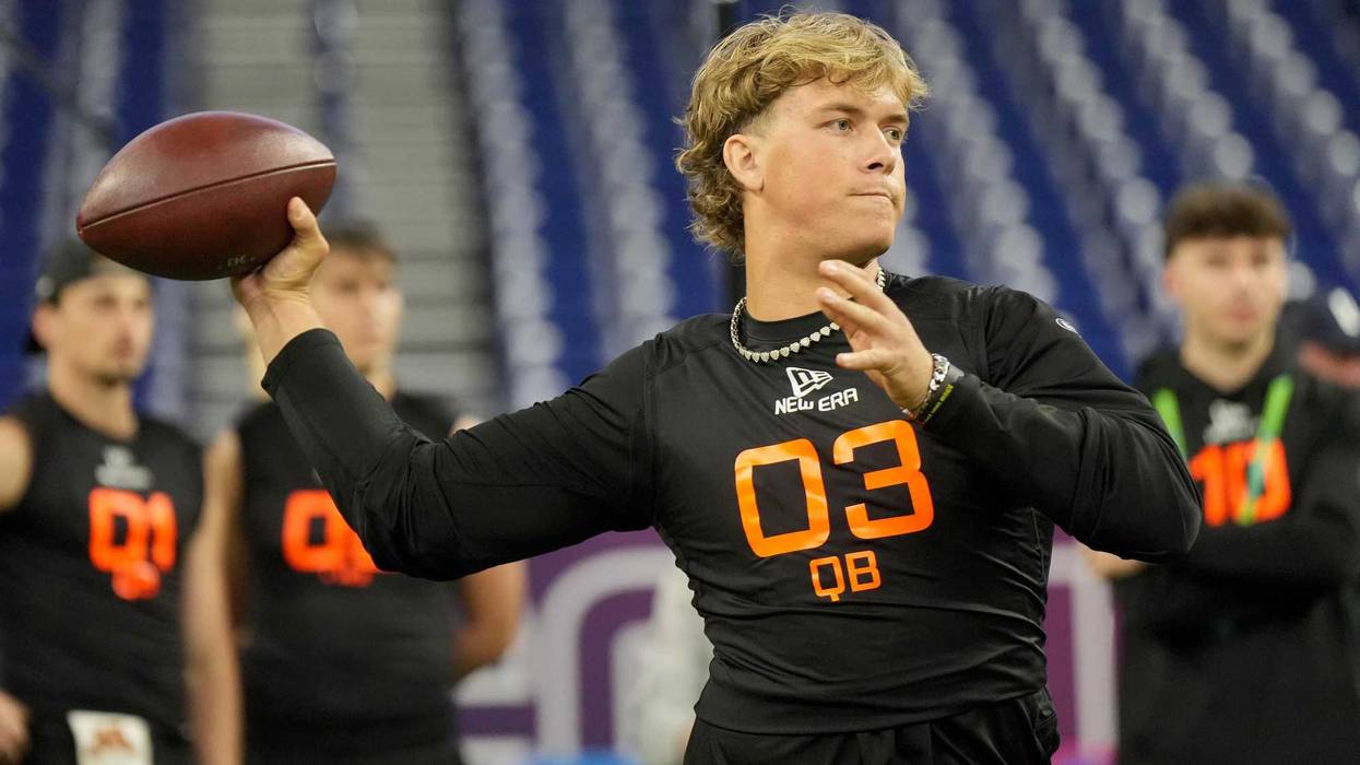 Jaxson Dart at the NFL Combine