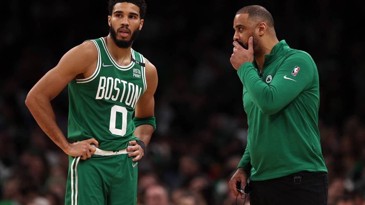 Jayson Tatum and Ime Udoka