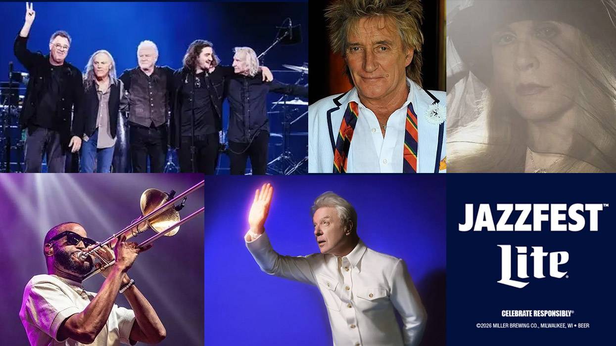 jazz fest 2026 artist collage with Jazz Fest and Miller logos