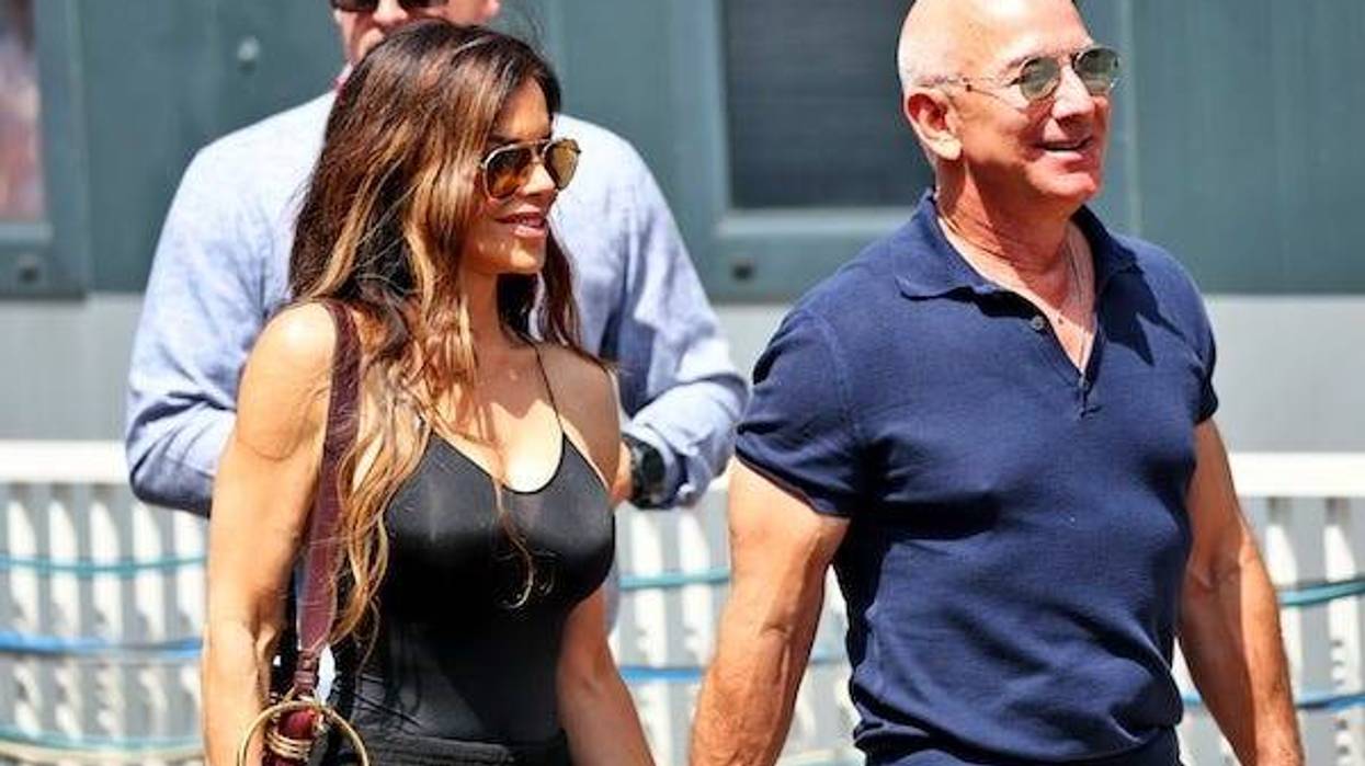 Jeff Bezos and Lauren Sanchez at the Formula 1 World Championship in Monaco