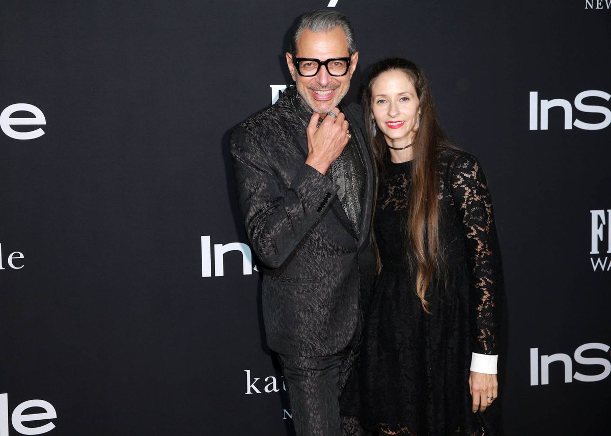 Jeff Goldblum and Emilie Livingston