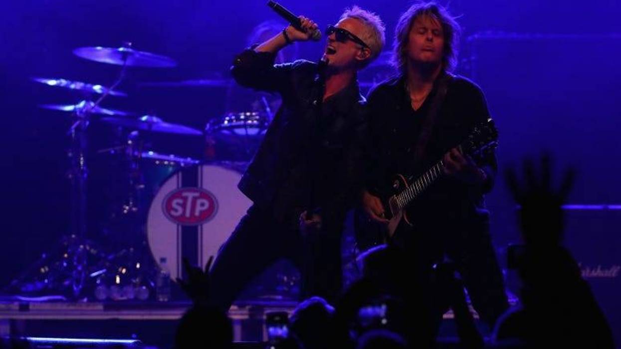 Jeff Gutt and Dean DeLeo of Stone Temple Pilots perform at Marquee Theatre