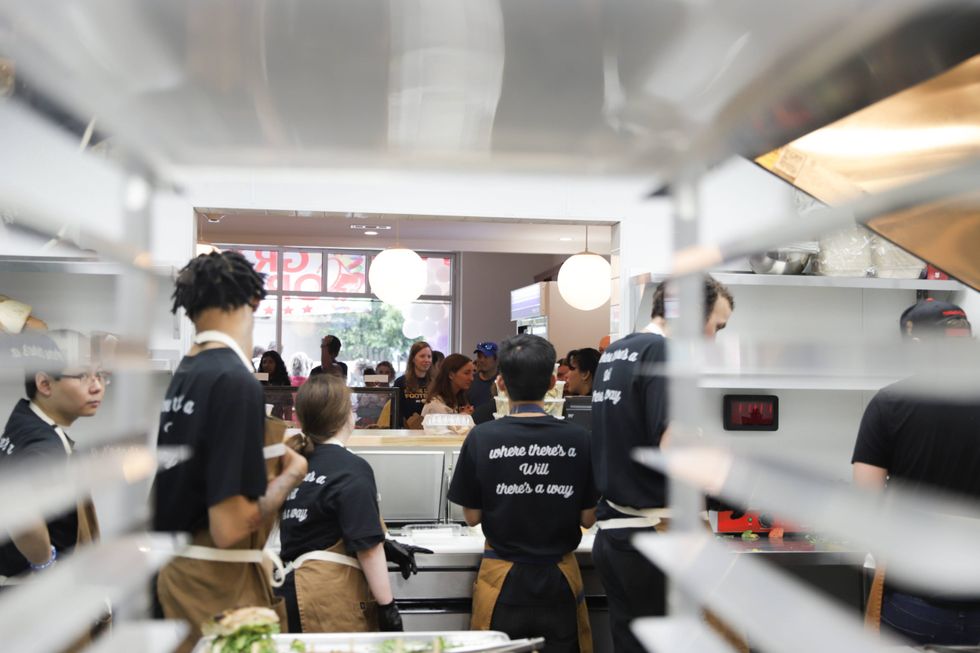 Jeff Hallagan, who manages the nonprofit cafe, said relatives have told them the employees are picking up more than culinary and serving skills.