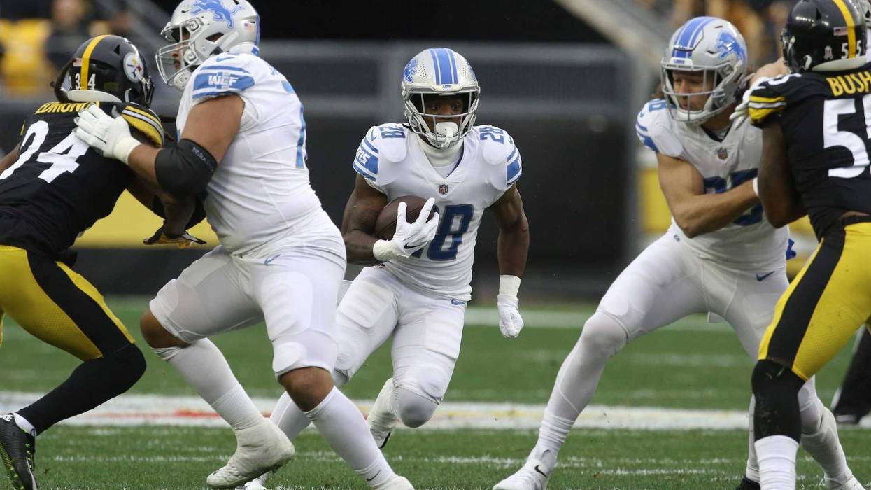 Jefferson running through Steelers defense