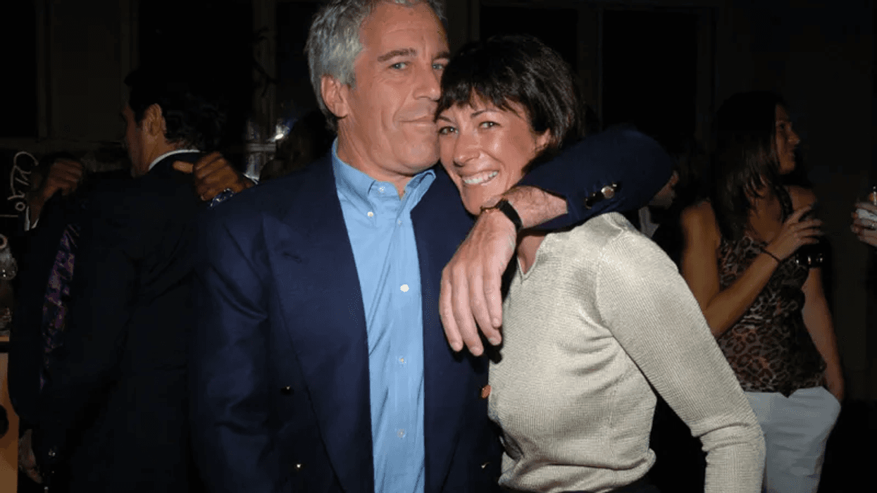 Jeffrey Epstein and Ghislaine Maxwell attend de Grisogono Sponsors The 2005 Wall Street Concert Series Benefitting Wall Street Rising, with a Performance by Rod Stewart at Cipriani Wall Street on March 15, 2005 in New York City.