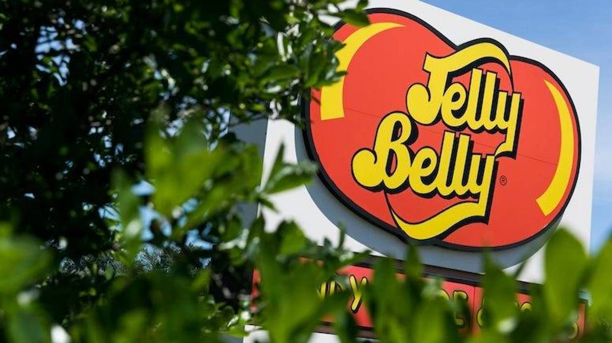Jelly Belly, Sign, Logo, Leaves, Bush