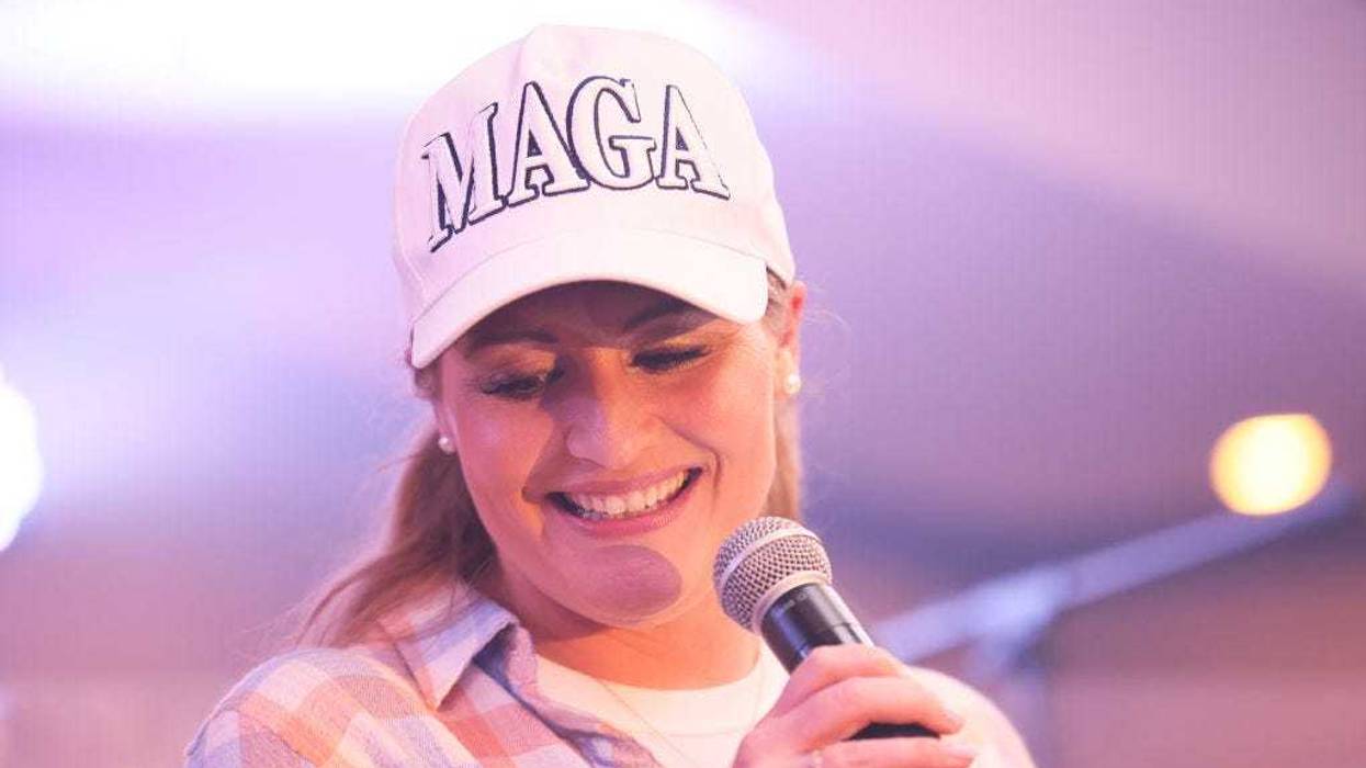 Jenna Ellis, former Legal Advisor and Counsel to former President Donald Trump, speaks during the election night party for Pennsylvania Republican gubernatorial candidate Doug Mastriano at The Orchards on May 17, 2022 in Chambersburg, Pennsylvania. Mastriano was the front runner heading into today's primary. (Photo by Michael M. Santiago/Getty Images)