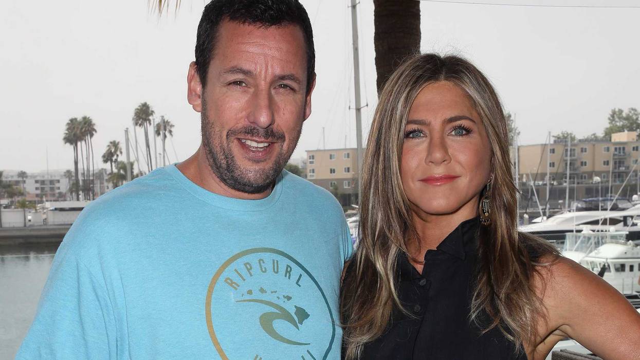Jennifer Aniston and Adam Sandler