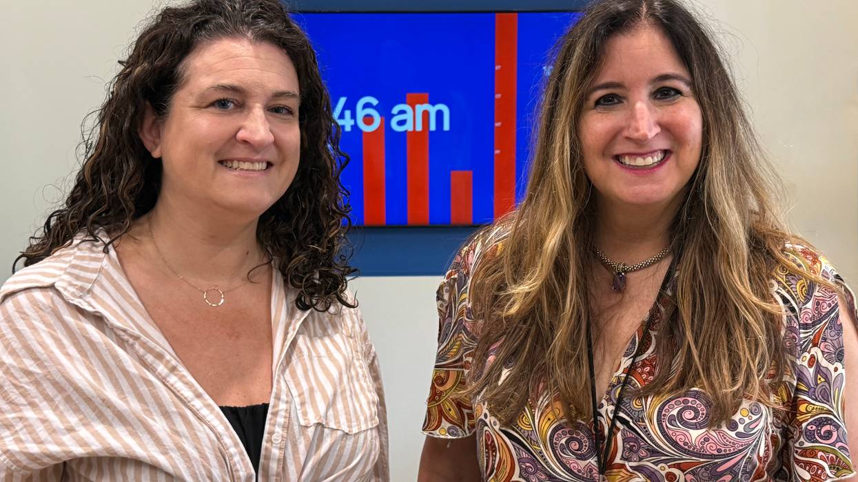 Jennifer Dewees, President, Maryland Center for Construction Education & Innovation, ( MCCEI), with Gina Crash