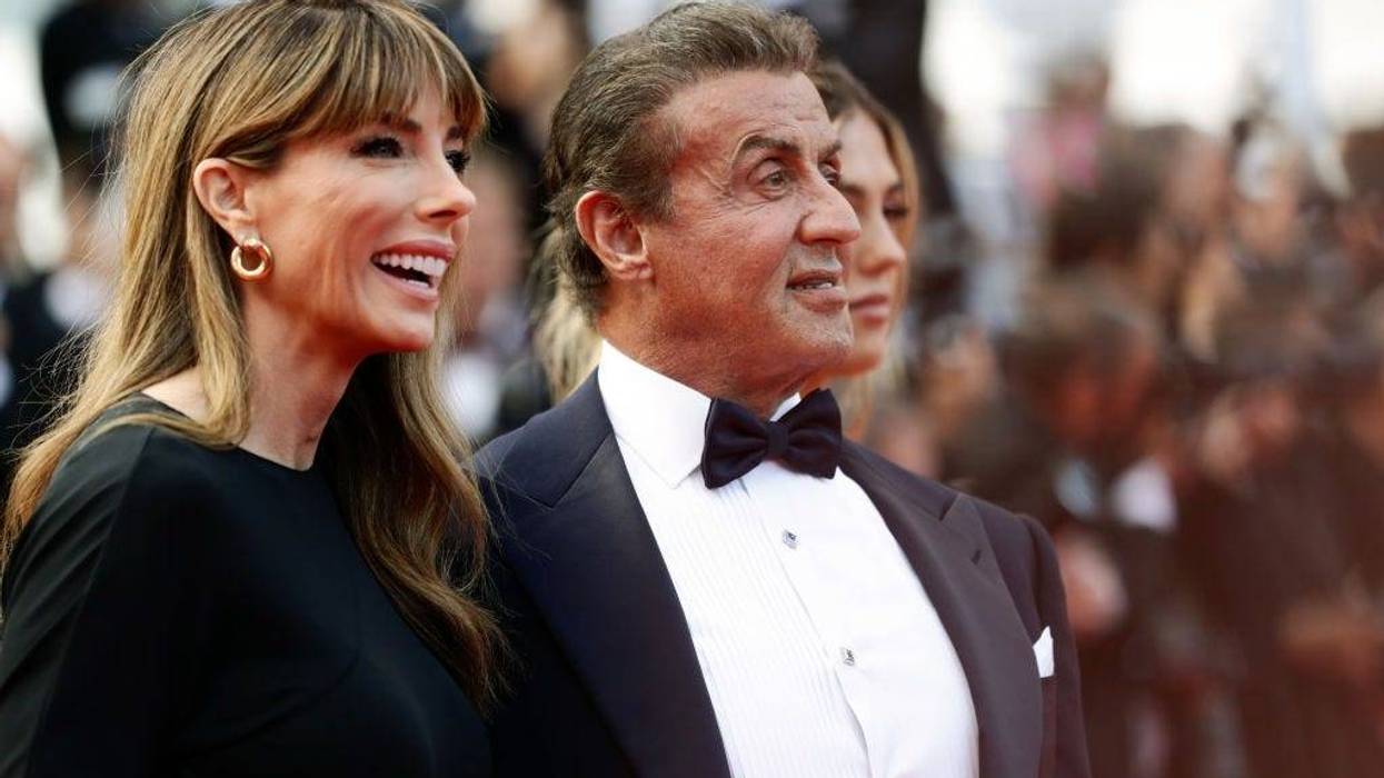 Jennifer Flavin and Sylvester Stallone attend the closing ceremony screening of "The Specials" during the 72nd annual Cannes Film Festival on May 25, 2019 in Cannes, France.