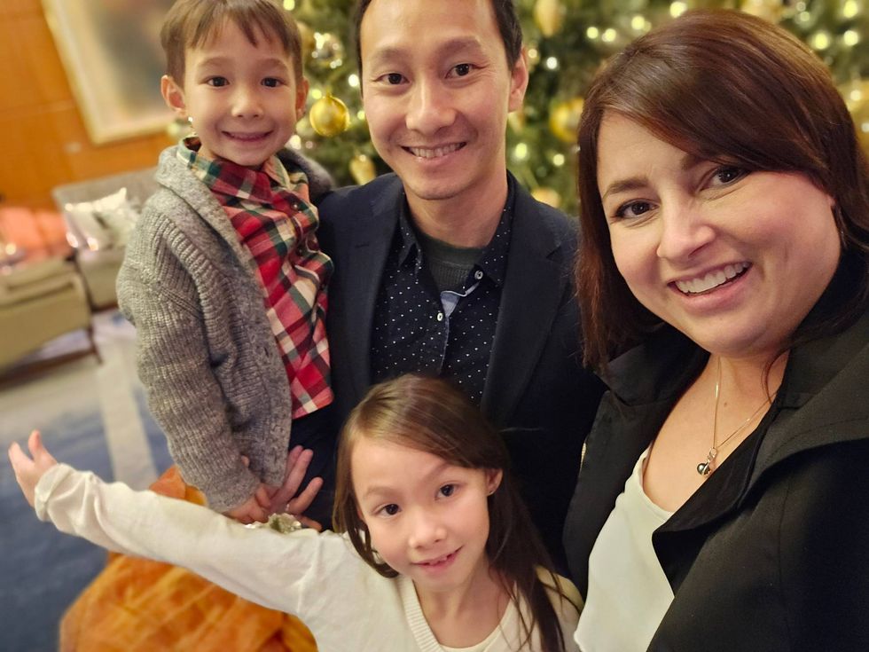 Jennifer, her husband Bobby, and her kids Asher and Jordan.