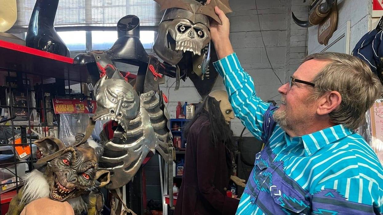 Jerry Vest of Have Guns Will Rent costume shop in KCK