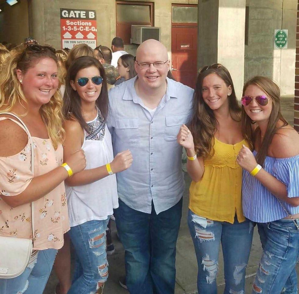 Jesse Addy with listeners