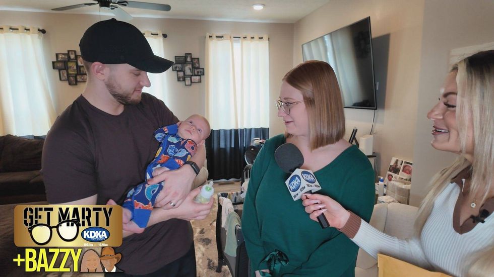 Jesse, Olivia, and baby Maverick Broniszewski.