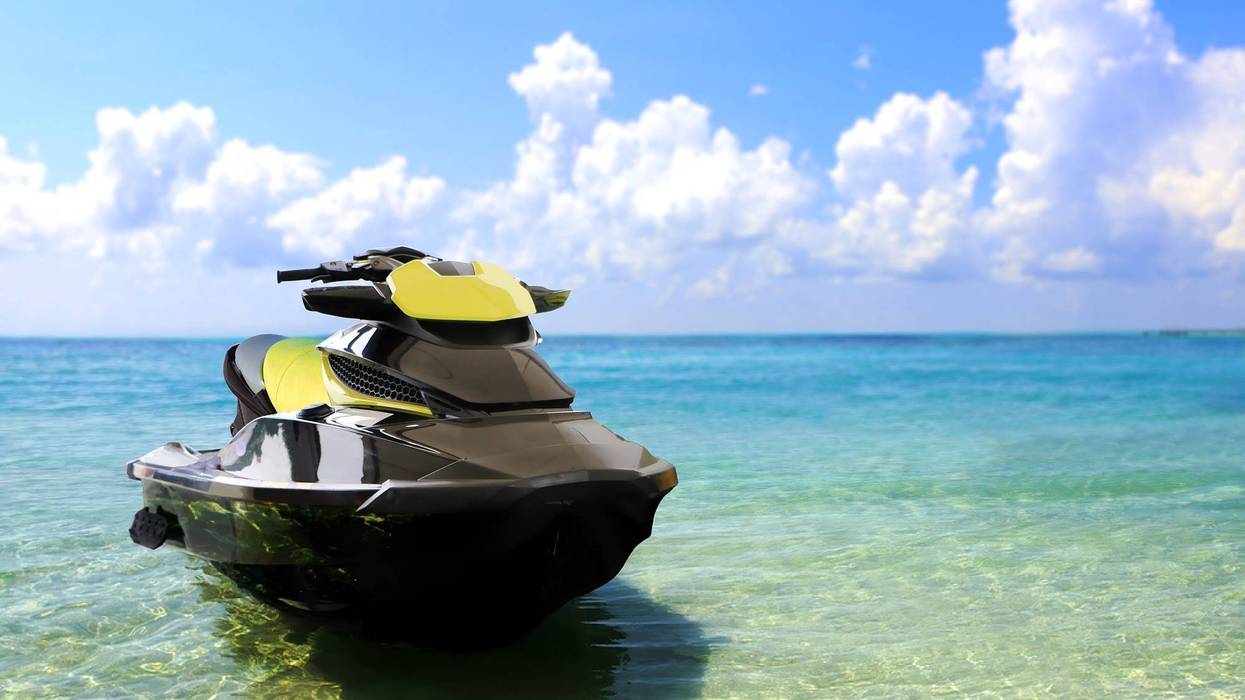 Jet ski stock photo
