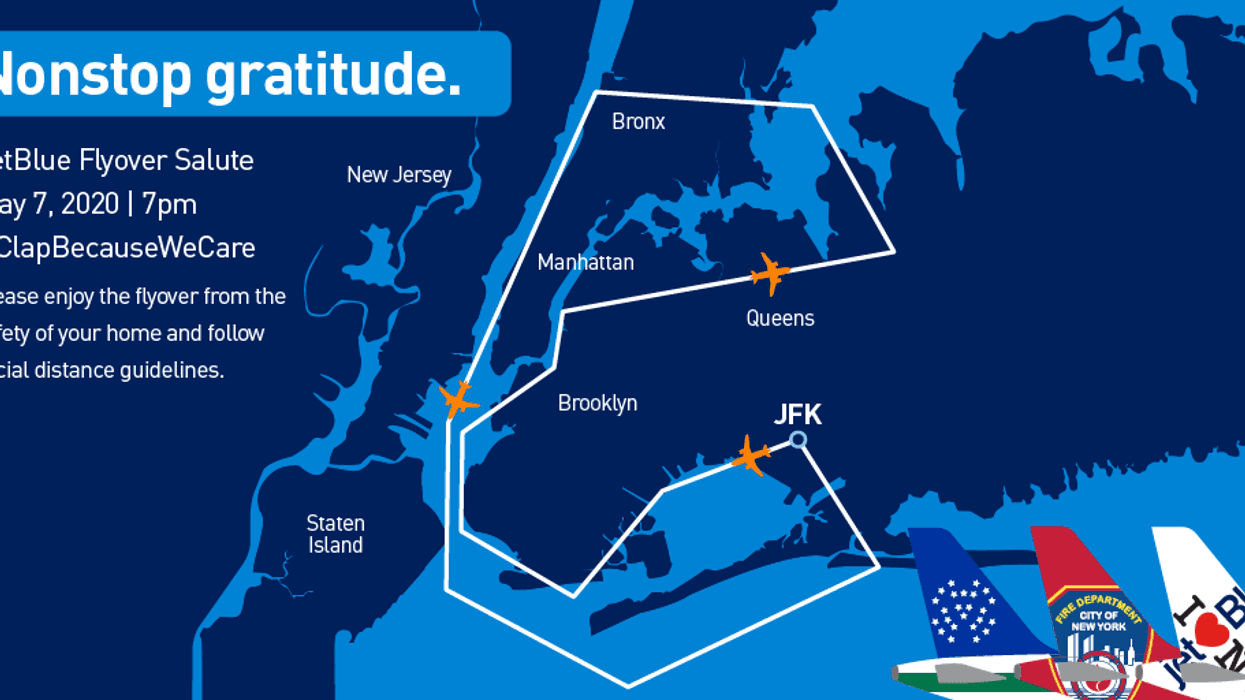 JetBlue flyover