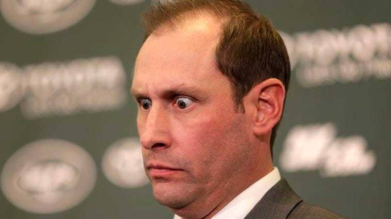 Jets coach Adam Gase speaks during a news conference in Florham Park, New Jersey, on Jan. 14, 2019.