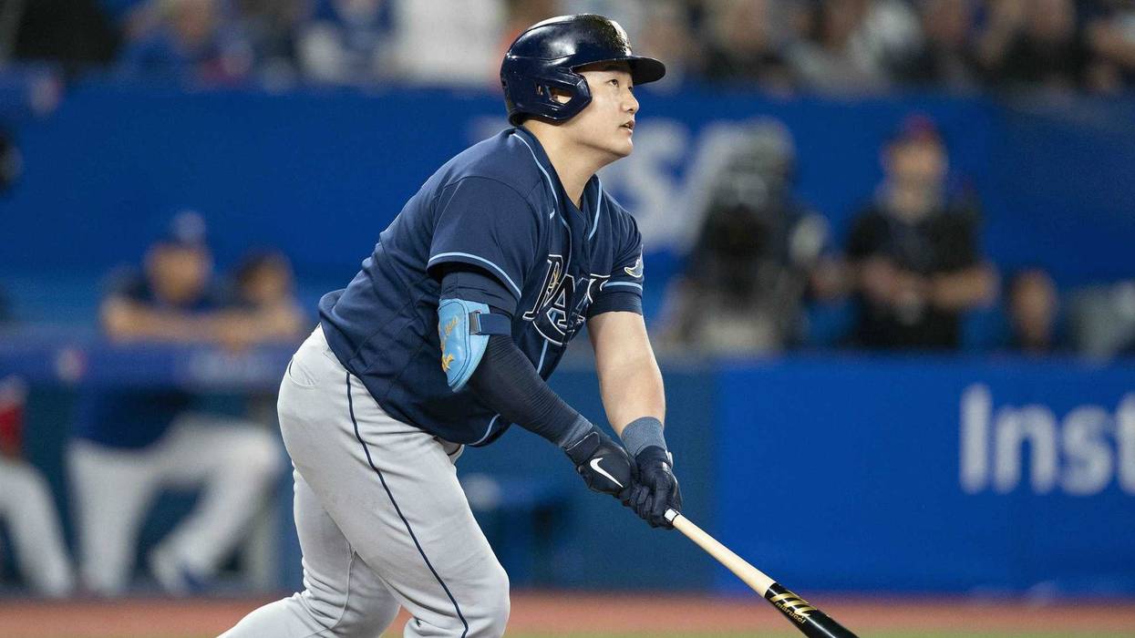 Ji-Man Choi hitting for Tampa Bay\