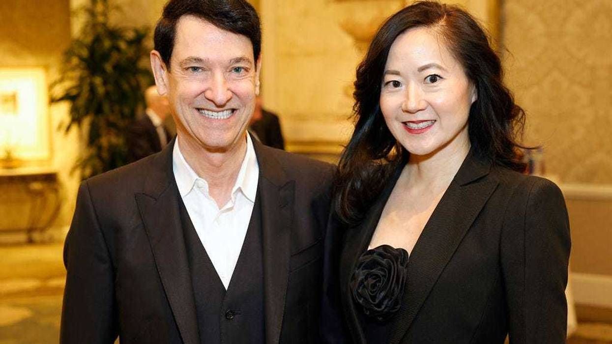 Jim Breyer and Angela Chao attends the AFI Awards Luncheon at Four Seasons Hotel Los Angeles at Beverly Hills on January 12, 2024 in Los Angeles, California. (Photo by Frazer Harrison/Getty Images)