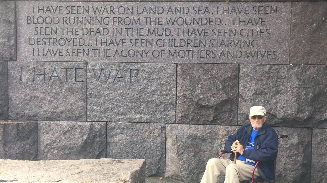 Jim Henderson at FDR Memorial
