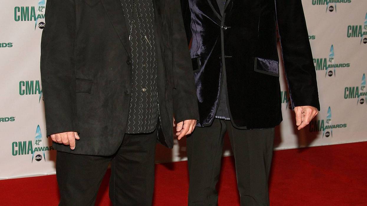 Jim Messina and Kenny Loggins attends the 42nd Annual CMA Awards at the Sommet Center on November 12, 2008 in Nashville, Tennessee.