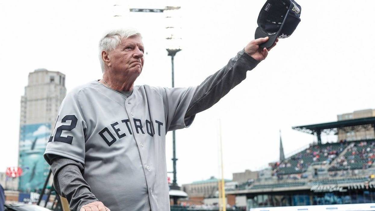 Jim Price at Comerica Park