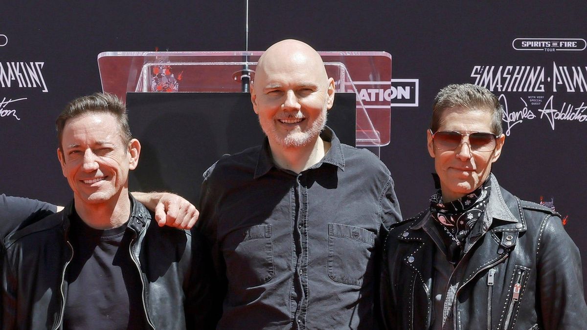 Jimmy Chamberlin and Billy Corgan of The Smashing Pumpkins, and Perry Farrell of Jane's Addiction