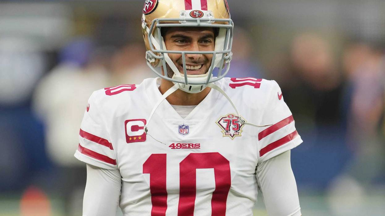 Jimmy Garoppolo with the San Francisco 49ers