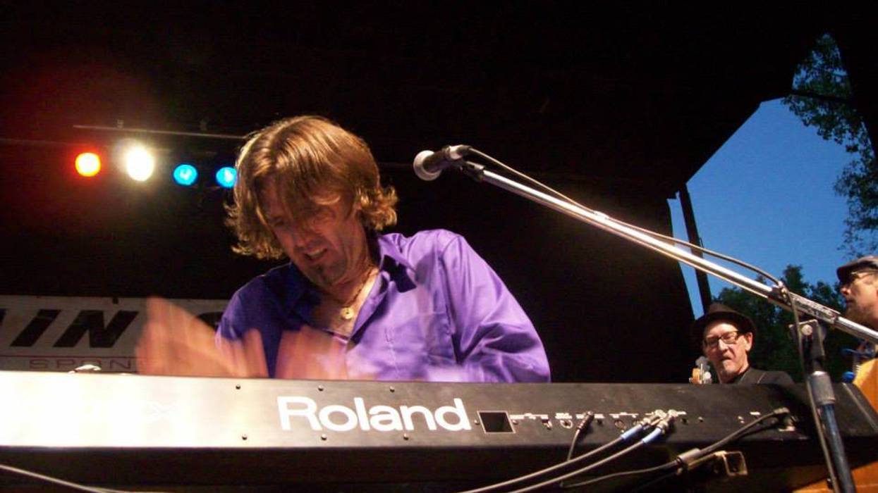 Jimmy Voegeli of the Jimmys playing keys