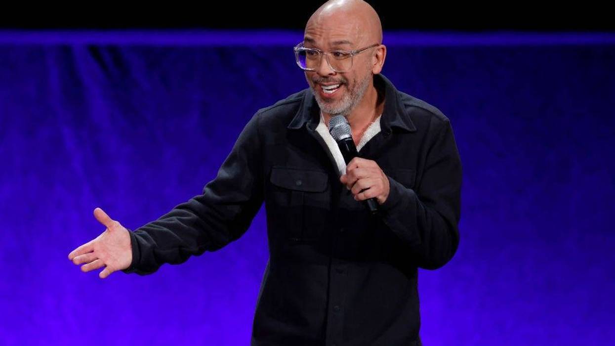 Jo Koy speaks onstage during CinemaCon 2022 - Universal Pictures and Focus Features Invites You to a Special Presentation Featuring Footage from its Upcoming Slate at The Colosseum at Caesars Palace during CinemaCon, the official convention of the National Association of Theatre Owners, on April 27, 2022 in Las Vegas, Nevada.