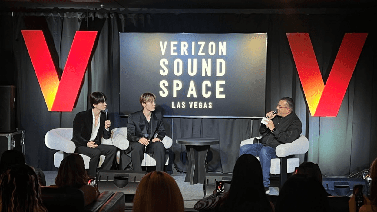 JO1 inside the Verizon Sound Space