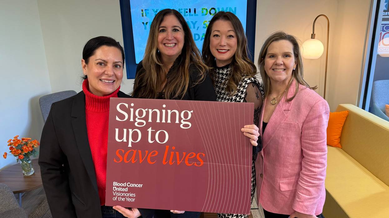 Joana Brag, Lauren Monks & Shannon Jenkins from Blood Cancer United with Gina Crash at Audacy Baltimore