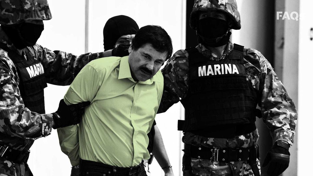 Joaquin "El Chapo" Guzman in custody.