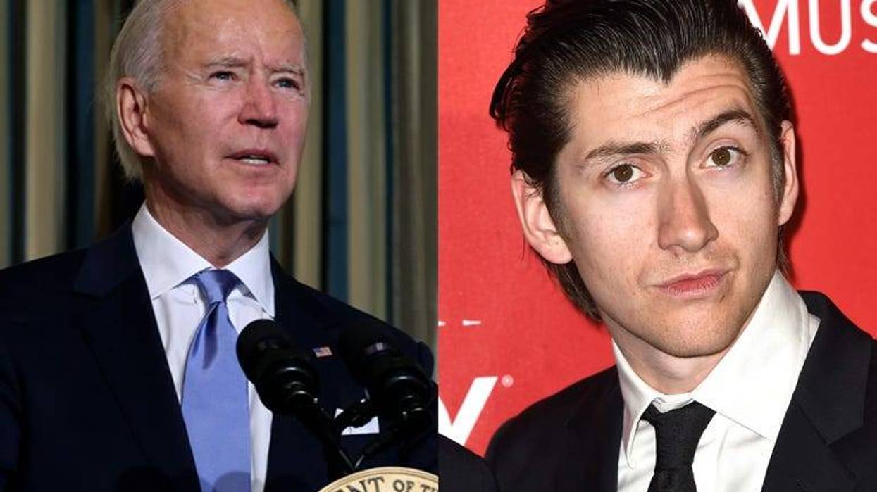 Joe Biden and Alex Turner