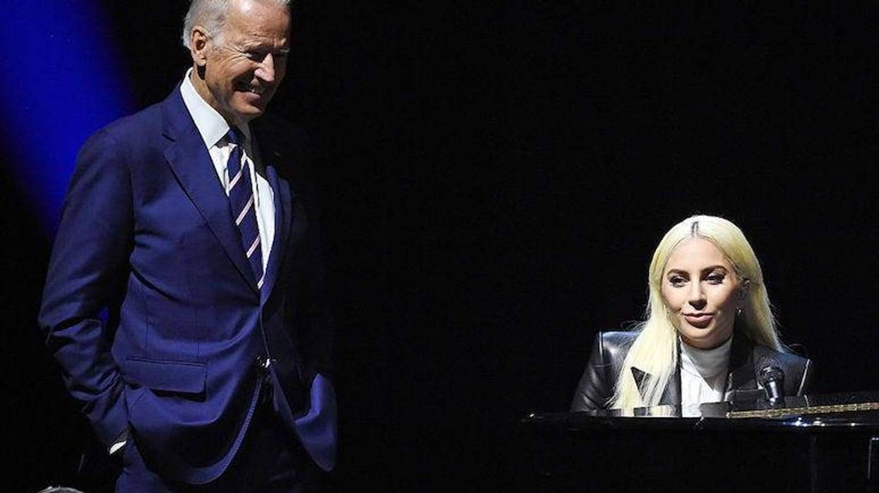 Joe Biden and Lady Gaga