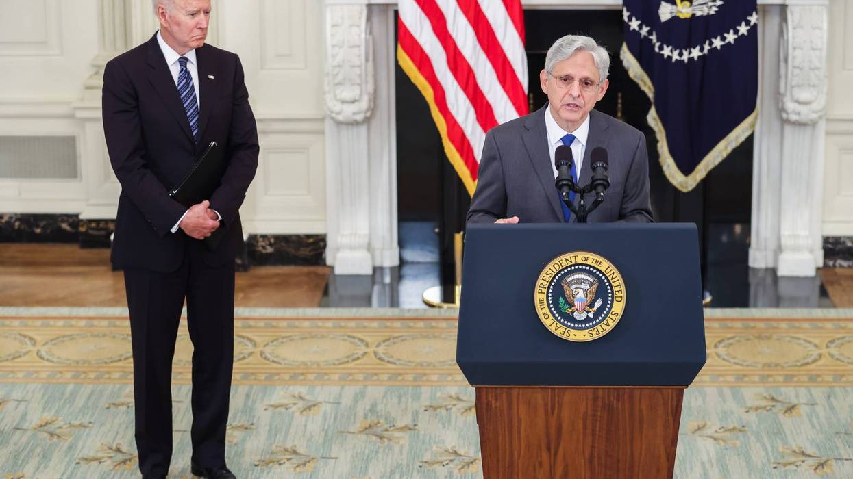 Joe Biden and Merrick Garland
