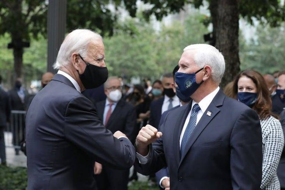 Joe Biden and Mike Pence