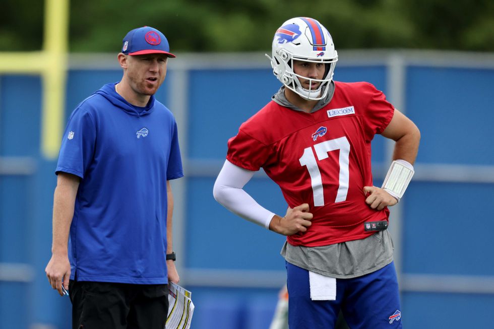 Joe Brady and Josh Allen