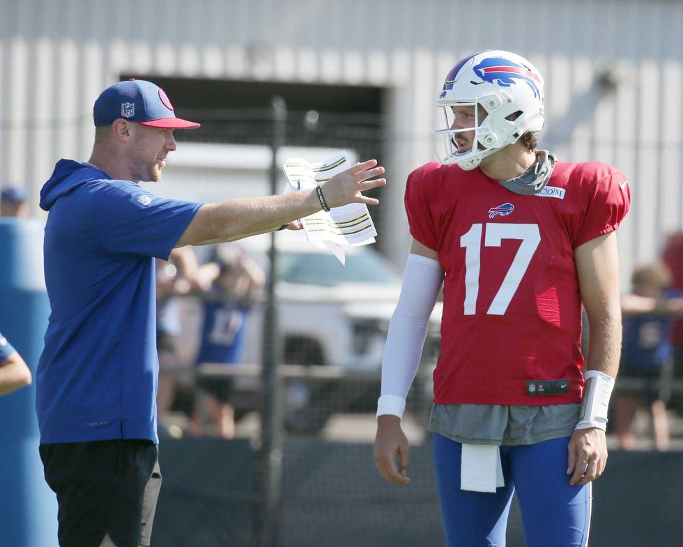 Joe Brady and Josh Allen