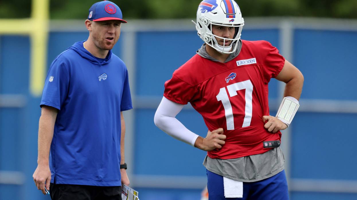 Joe Brady and Josh Allen