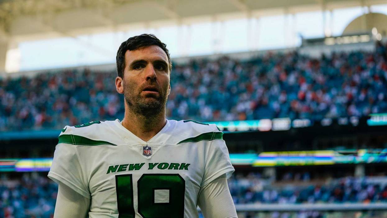 Joe Flacco during his time with the New York Jets