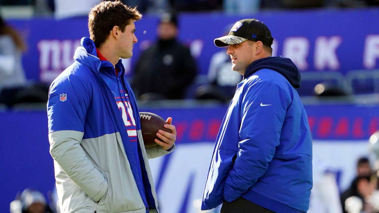 Joe Judge and Daniel Jones