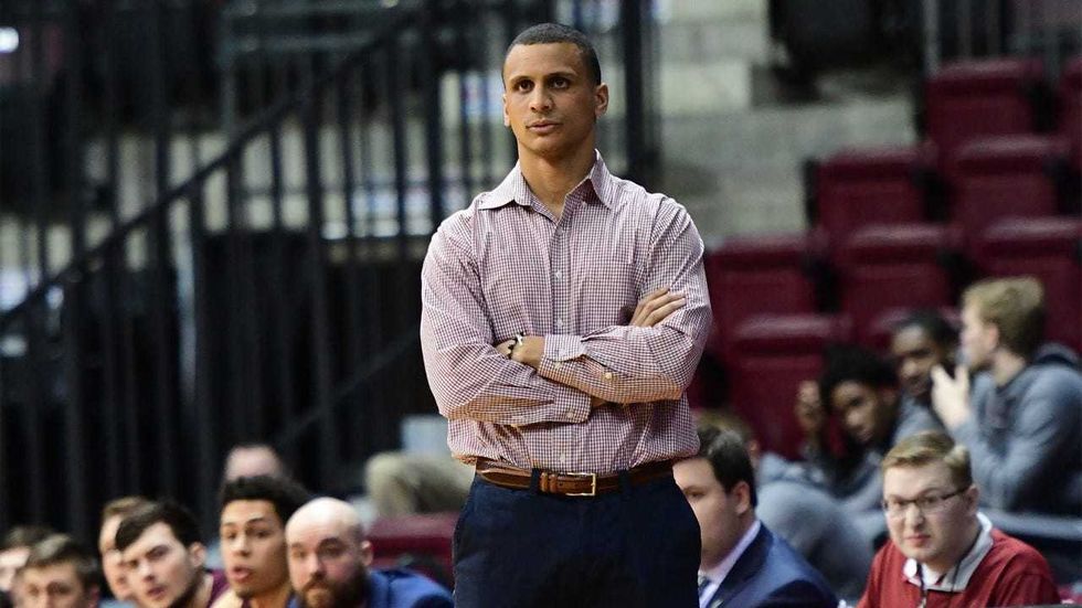 Joe Mazzulla during a game at Fairmont State.